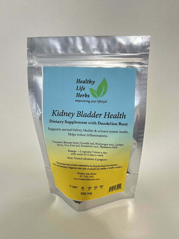 Kidney Bladder Health Dietary Supplement with Dandelion Root
