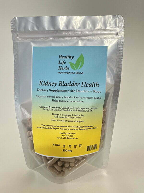 Kidney Bladder Health Dietary Supplement with Dandelion Root