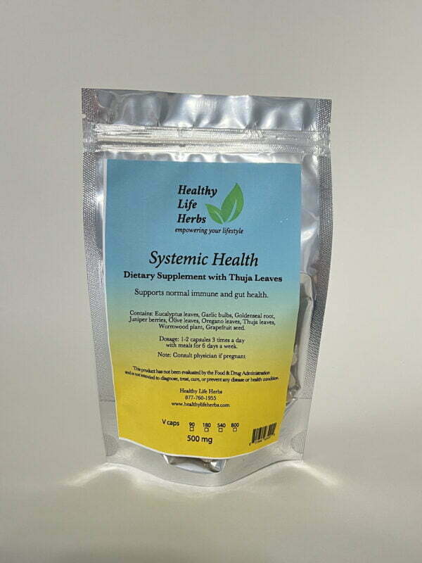 Systemic Health Dietary Supplement with Thuja Leaves