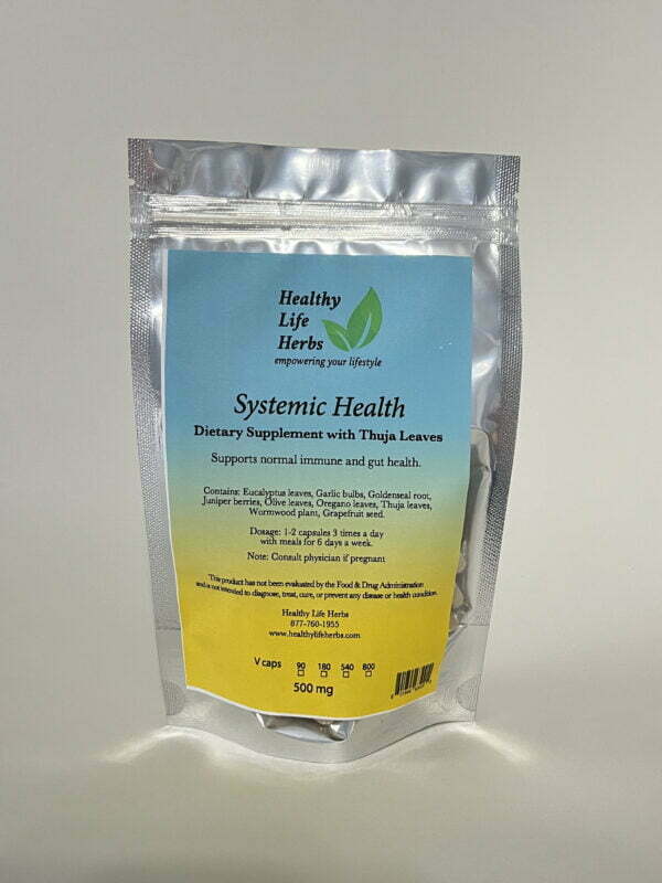 Systemic Health Dietary Supplement with Thuja Leaves